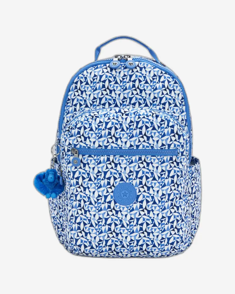Kipling Seoul Leaves Backpack – Vibrant Crazy Leaf Print Large Daypack (I6269-1Du) 1