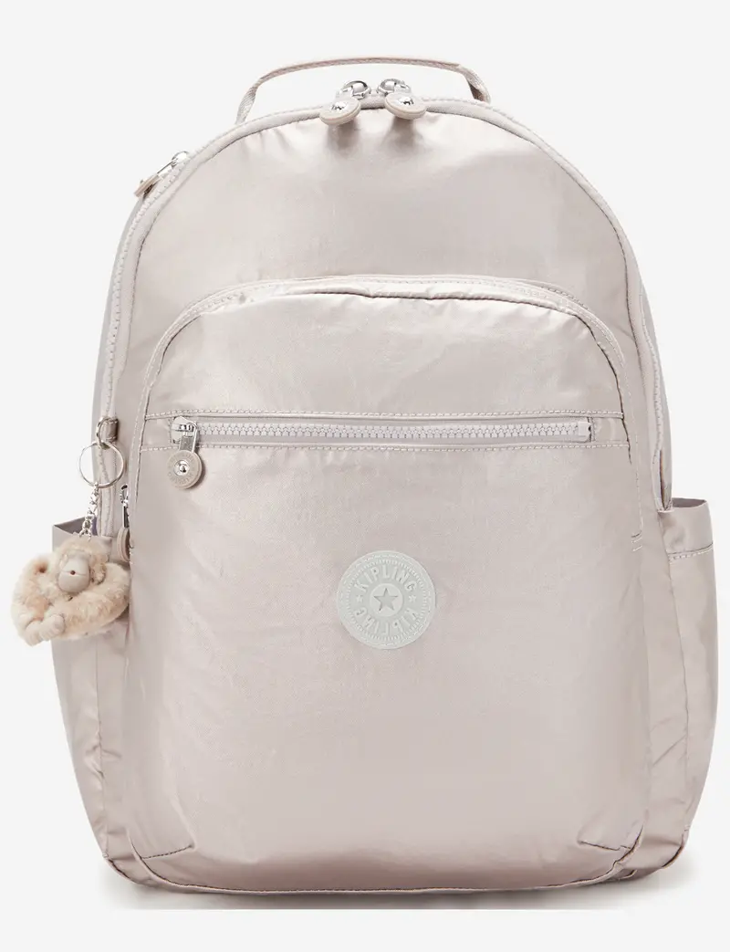 Kipling Seoul Metallic Glow Backpack – Spacious Large Laptop Bag (I4034-48I) 1