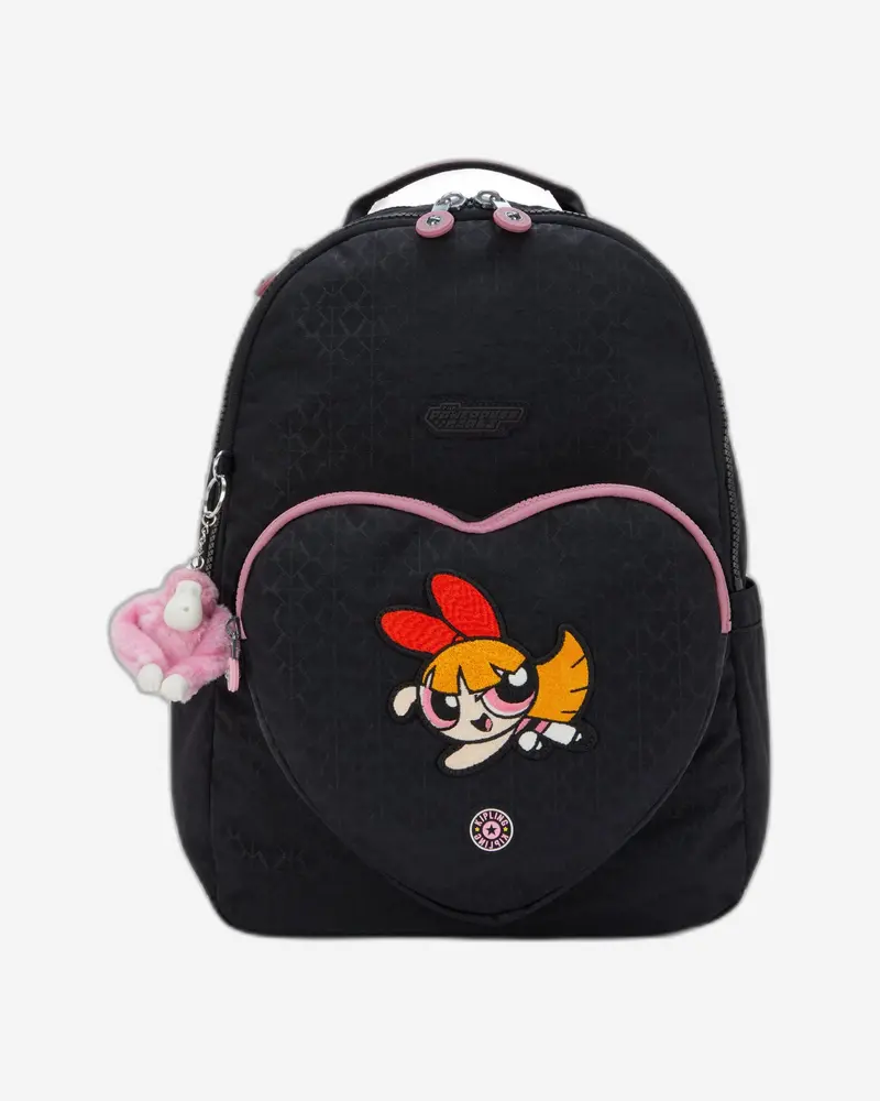 Kipling Seoul Powerpuff Girls Pink Large Backpack For Teens 1