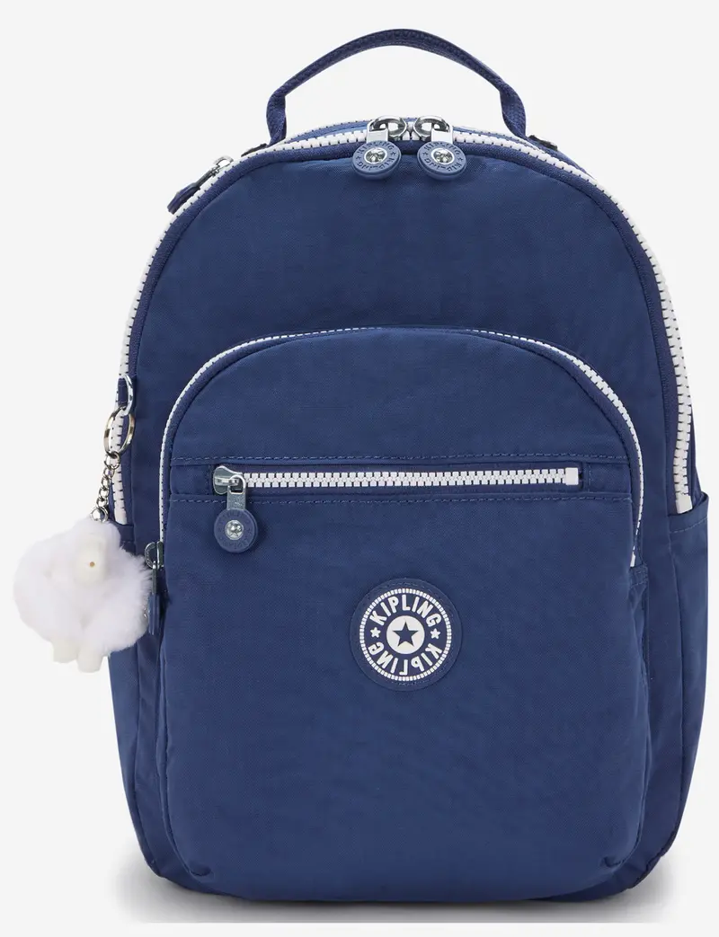 Kipling Seoul S Small Backpack In Casual Blue C – Tablet-Friendly Layout & Lightweight Fabric 1