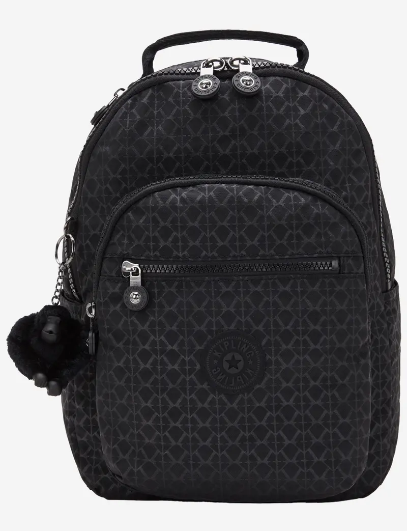 Kipling Seoul S Small Backpack – Signature Embossed Style With Dedicated Tablet Pocket 1
