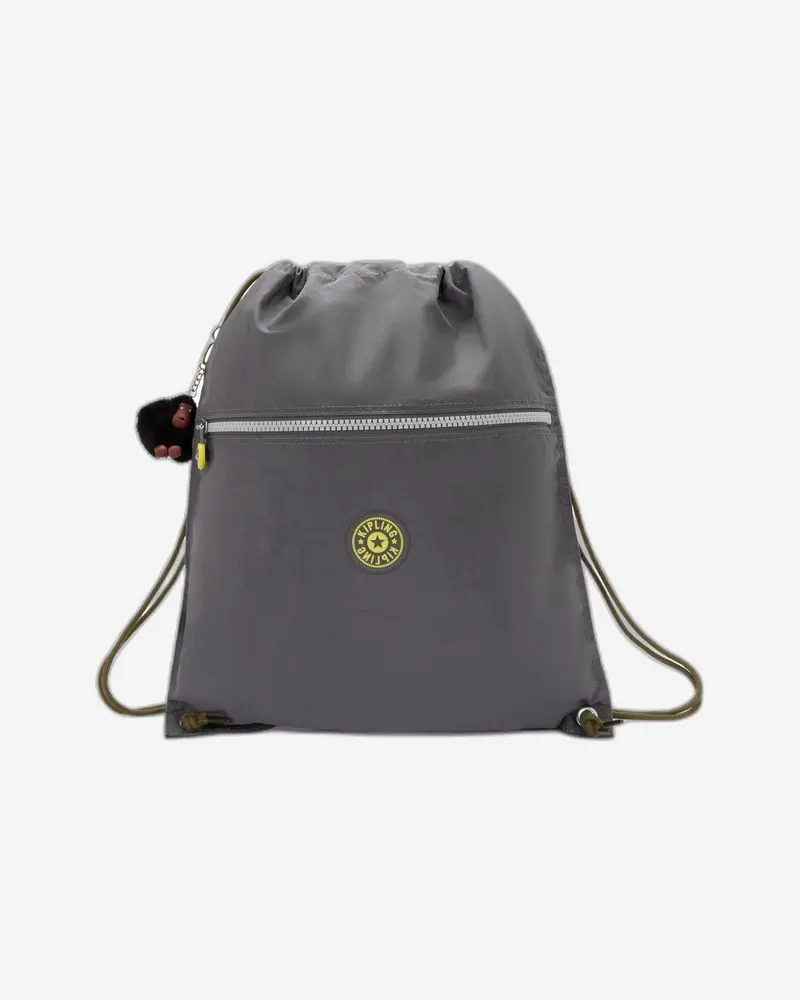 Kipling Supertaboo Back-To-Grey Medium Drawstring Backpack (C09487-1Dx) 1