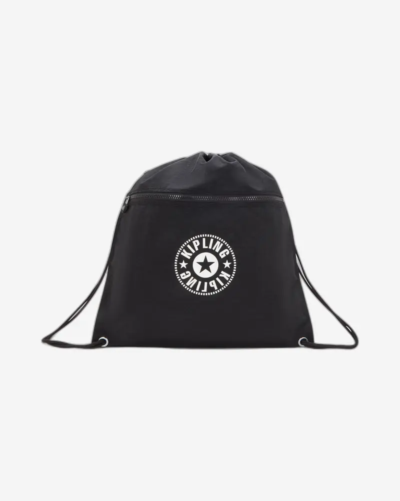 Kipling Supertaboo Black Medium Backpack – Slim-Fit Lite Travel Pack 1