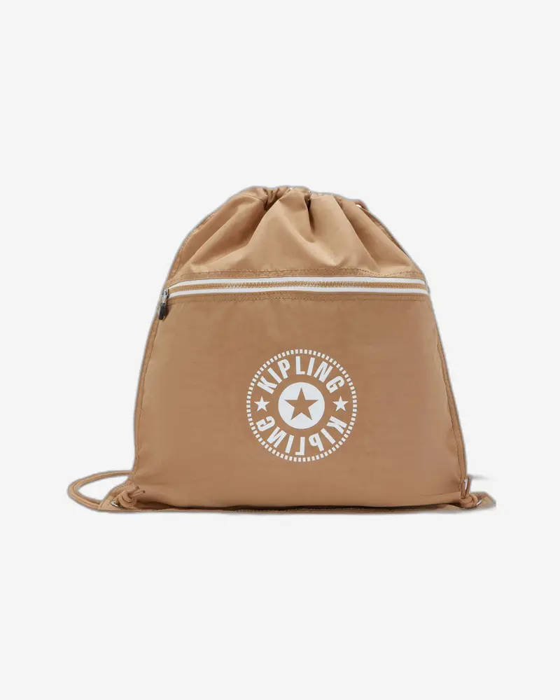 Kipling Supertaboo Drawstring Backpack – Early Tan C 1