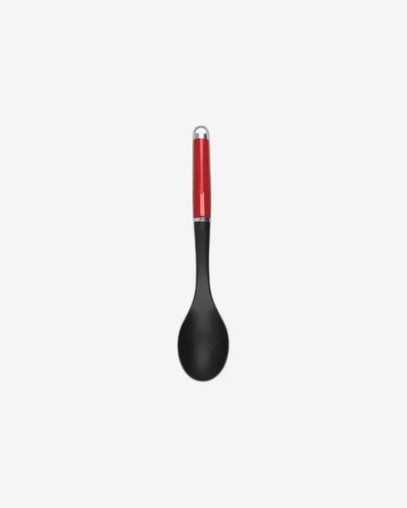 Kitchenaid Coreline Basting Spoon – Empire Red Handle, Birchwood Accents 1
