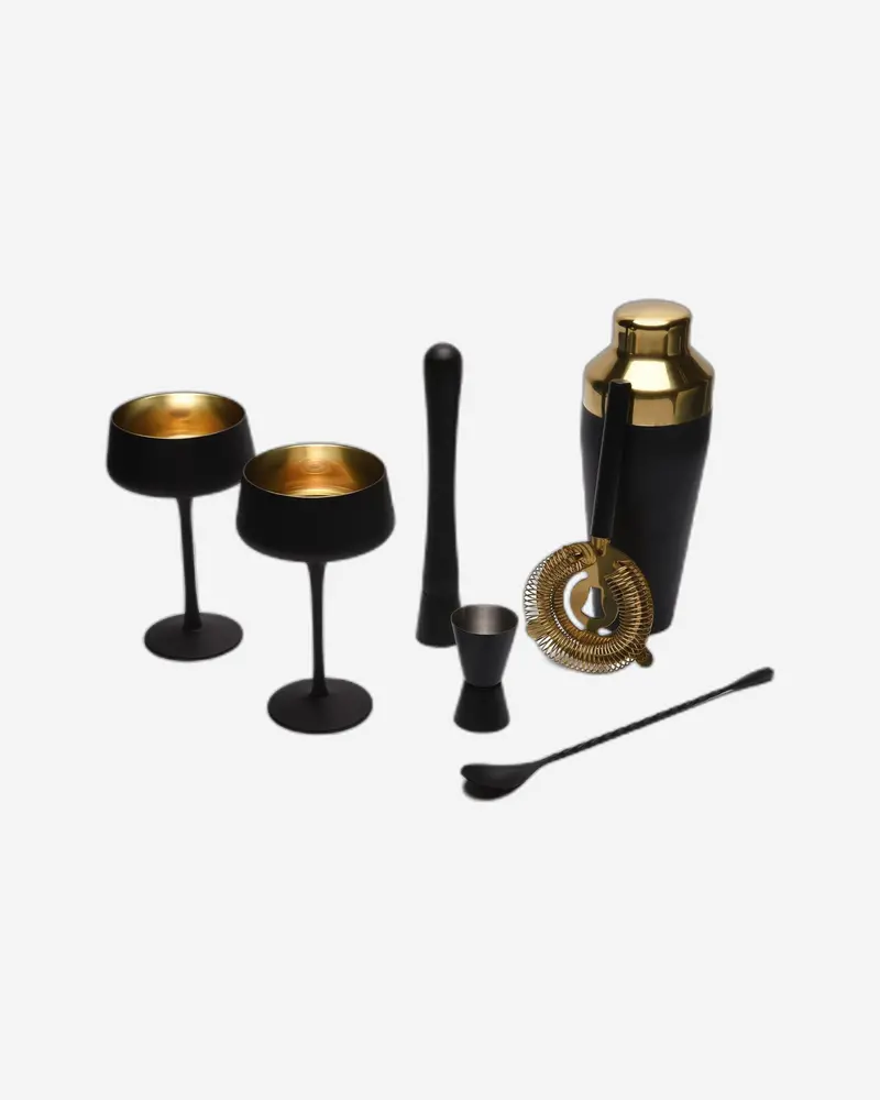 Ladelle Tiffany Black Ultimate 4-Piece Cocktail Set 1