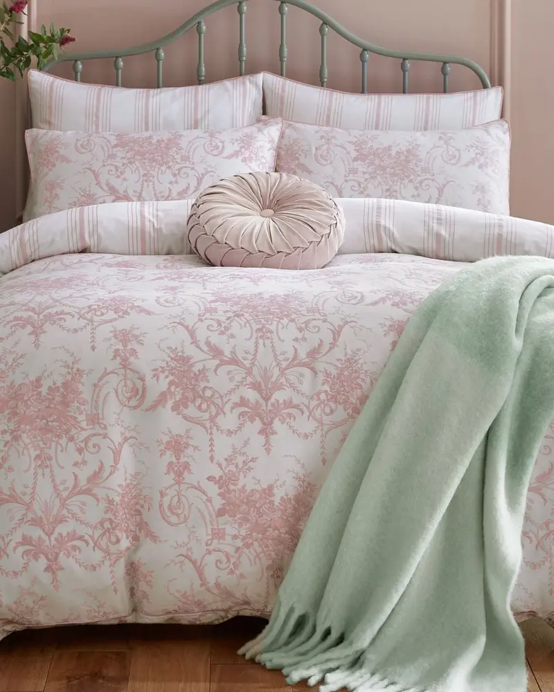 Laura Ashley Tuileries Duvet Cover Set – Blush Pink 1