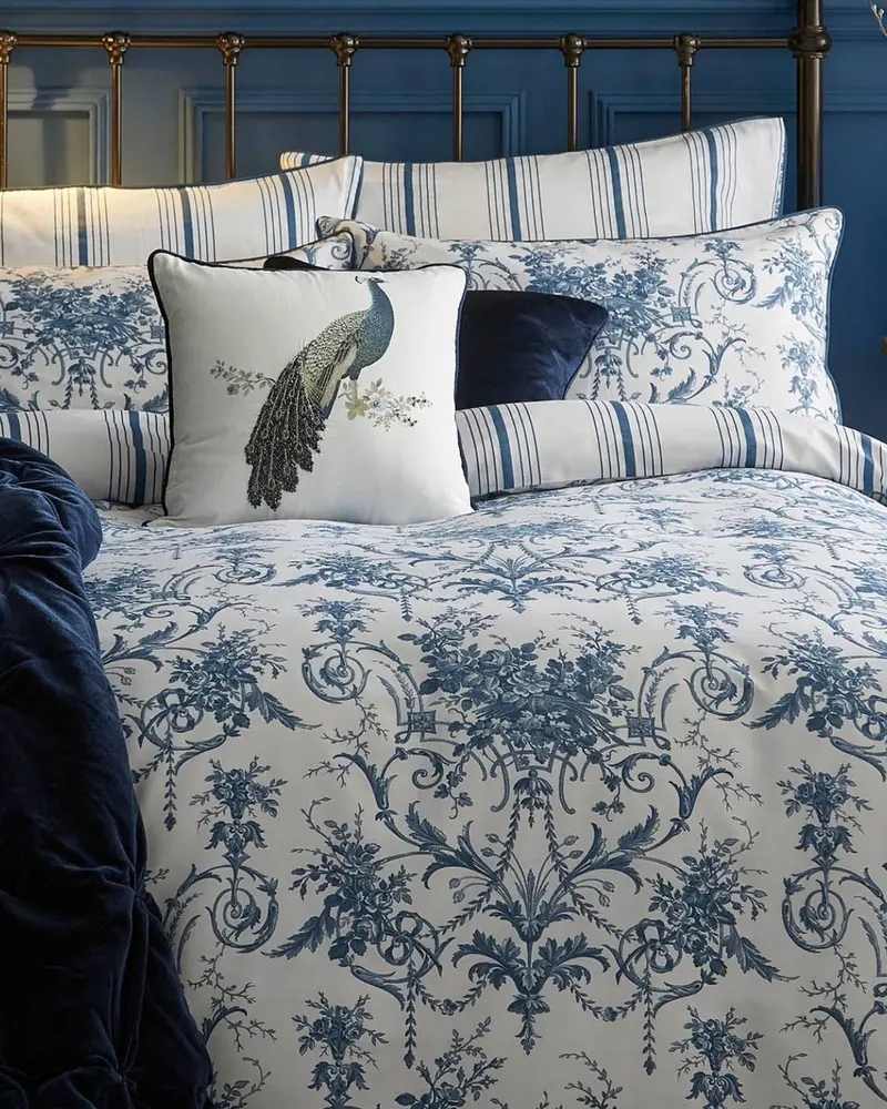 Laura Ashley Tuileries Duvet Cover Set – Midnight Blue 1
