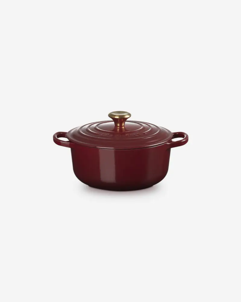 Le Creuset 20 Cm Round Casserole Dish In Rhône Red Enamel 1