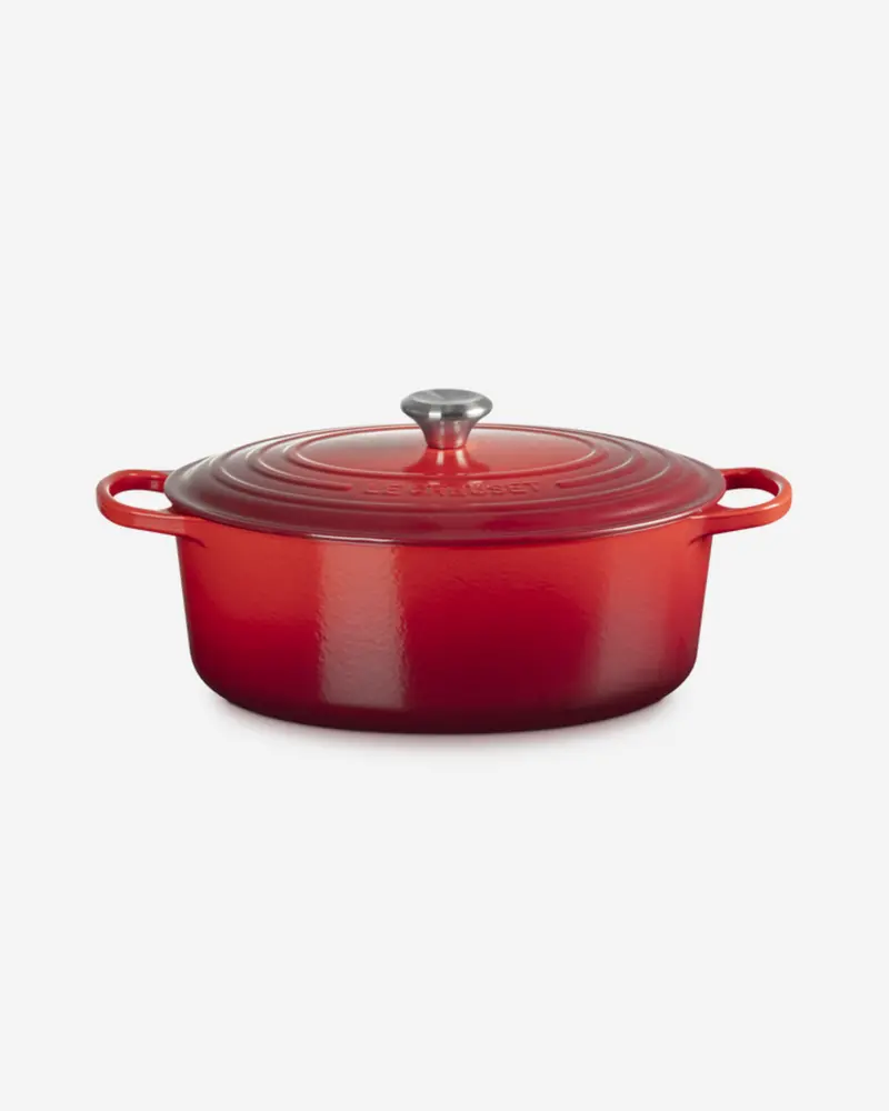 Le Creuset 27Cm Oval French Oven In Cherry Red 1