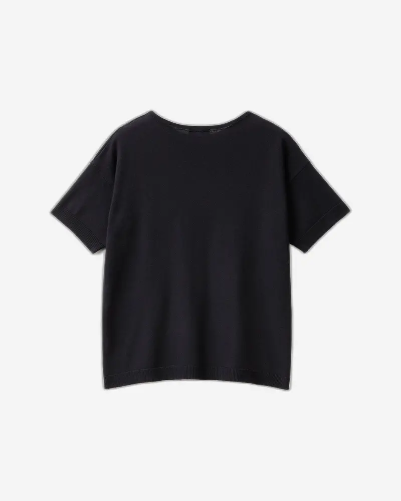 Lightweight Short-Sleeve Knit Sweater 1
