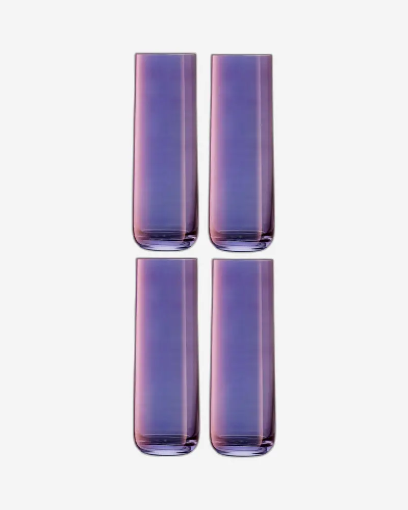 Lsa Aurora Polar Violet Highball Glasses (Set Of Four) 1