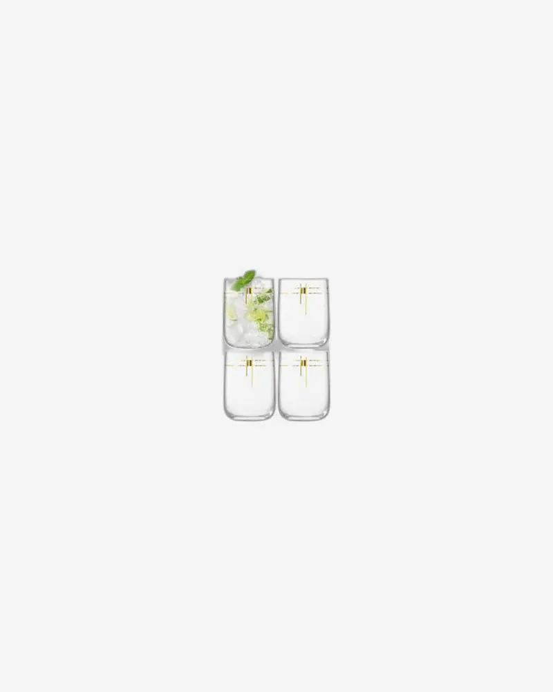 Lsa Century Gold Bar Glasses (4-Pack) 1