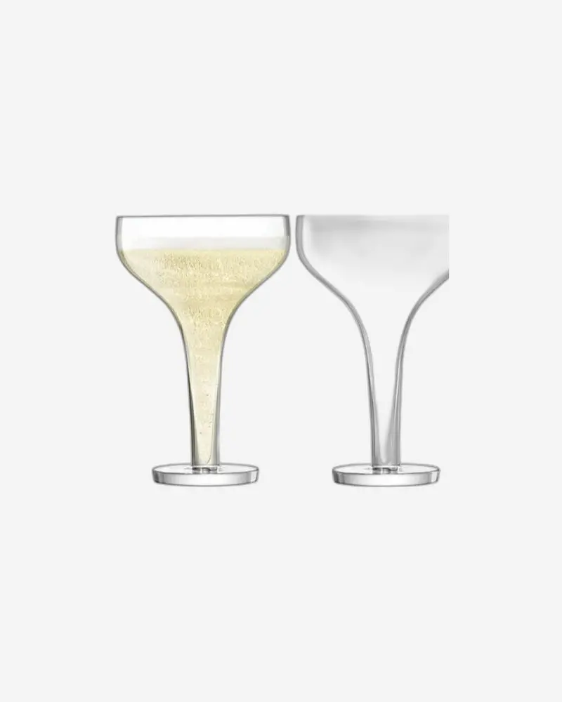Lsa Epoque Clear Champagne Saucers (Pair) 1