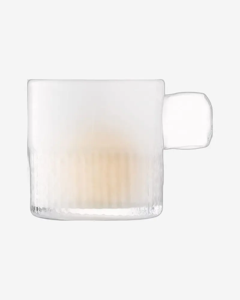 Lsa Handle Tealight Holder In Matte Milk White 1