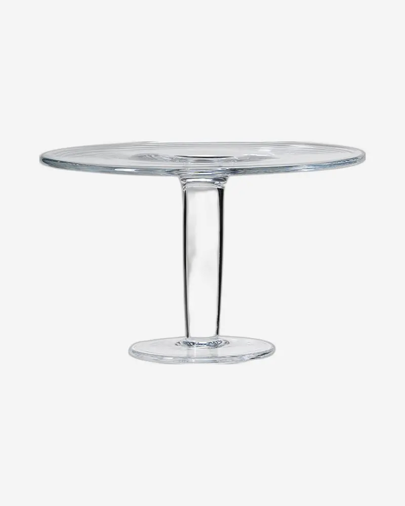 Lsa Klara Minimalist Clear Cake Stand 1