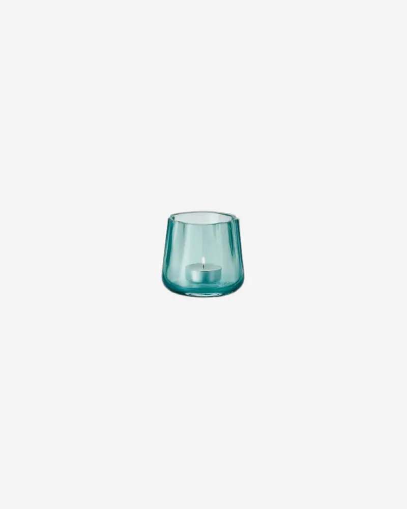 Lsa Lagoon Sea Green Tealight Holder And Mini Vase 1