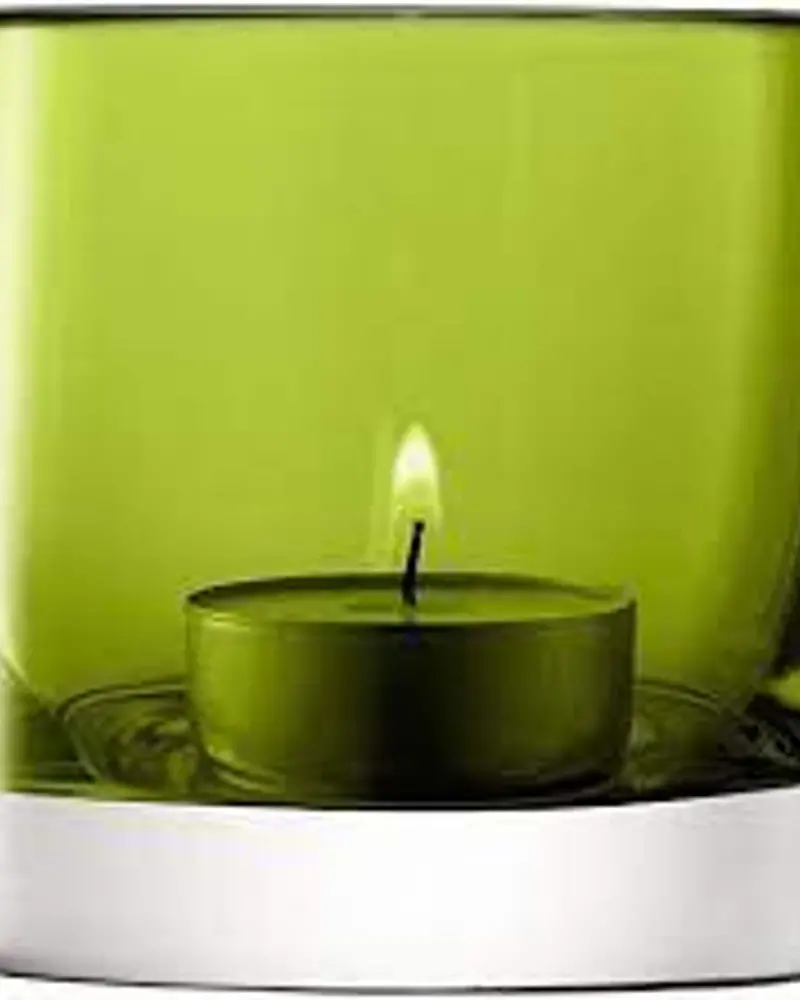 Lsa Light Tealight Holder – Olive-Toned Ceramic Or Glass Accent 1