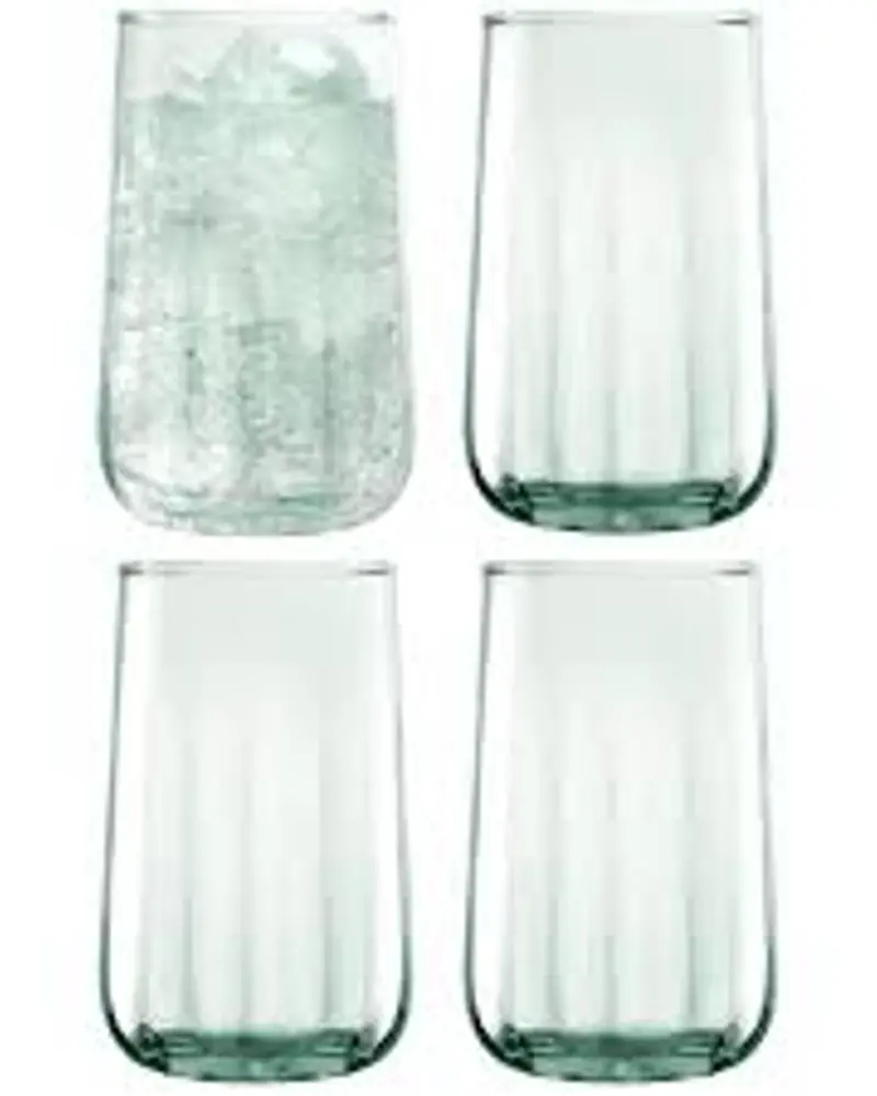 Lsa Mia Standard Highball Glasses – Recycled & Optic (Set Of 4) 1