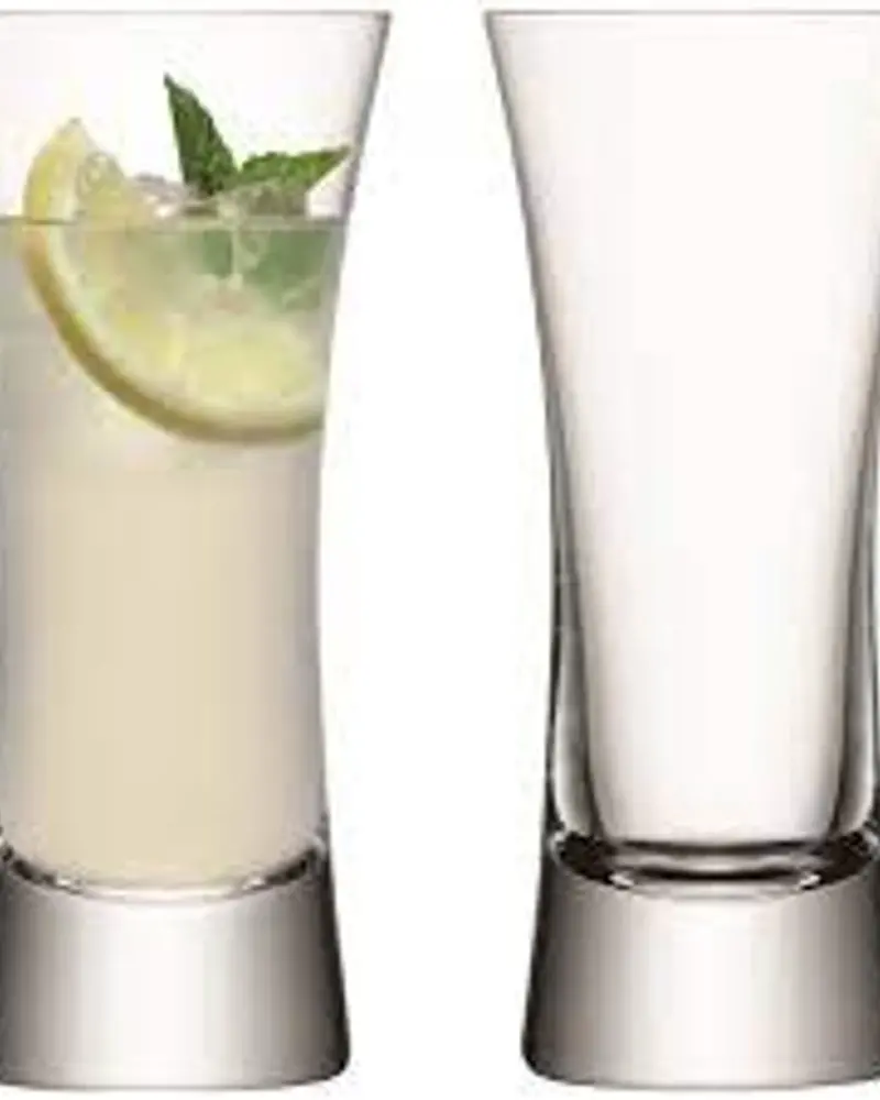Lsa Moya Clear Highball Glasses – Set Of 2, Tall Cylindrical Design 1