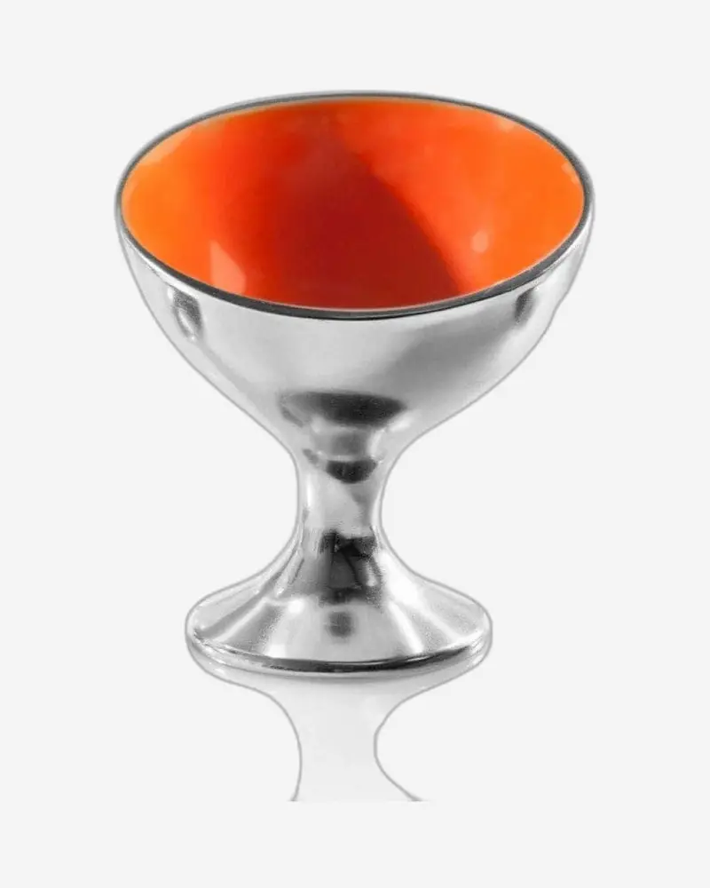 Lunares Orange Ice Cream Serving Cup 1