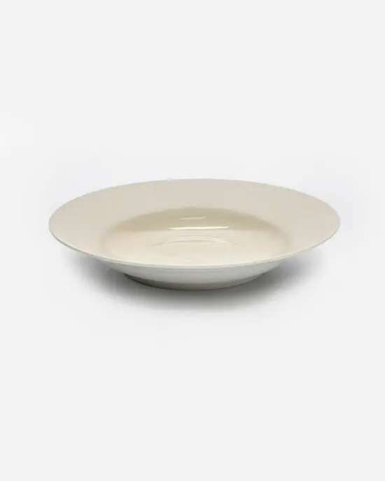 Maison Pastel Ivory Soup Plate – Clean-Lined Ceramic Soup Dish 1