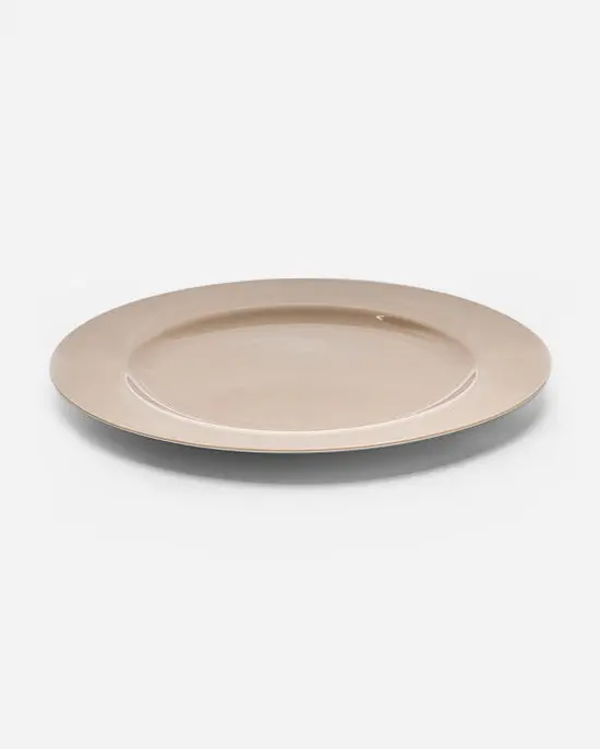 Maison Pastel Mocha Dinner Plate – Earthy Neutral Tone 1