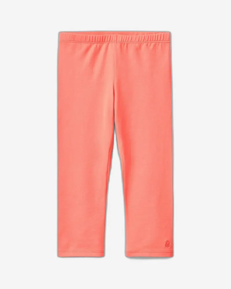 Mid-Calf Stretch Cotton Leggings 1