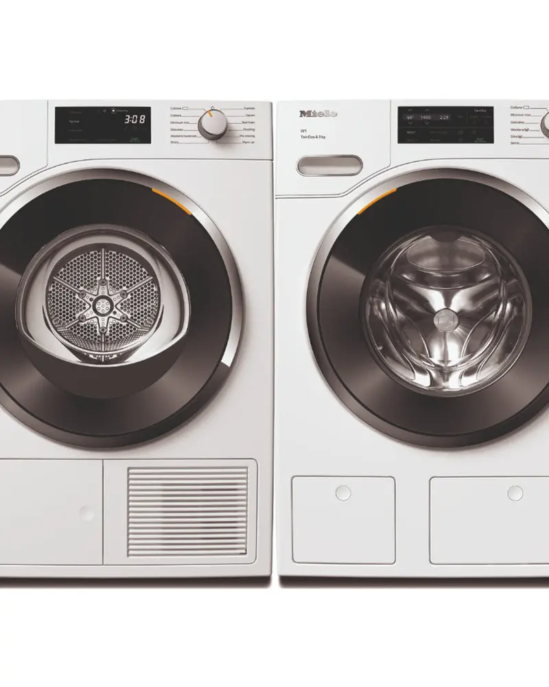 Miele Low-Noise Front-Load Washer + Energy-Saving Heat-Pump Dryer Combo 1