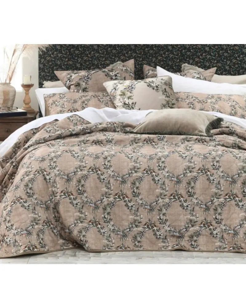 Mm Linen Folly Super King Bedspread Set – 315X270 Cm + Two 50X75 Cm Pillowcases 1