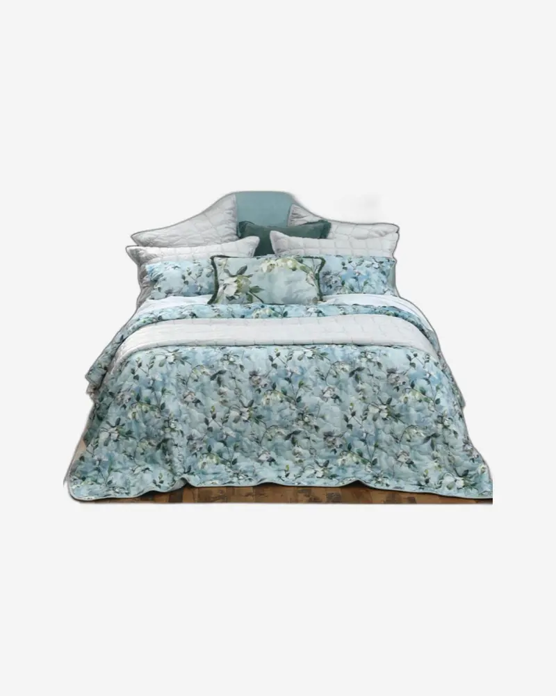 Mm Linen Tranquille Queen Bedspread Set (265X260 Cm) With Two 50X75 Cm Cushions 1