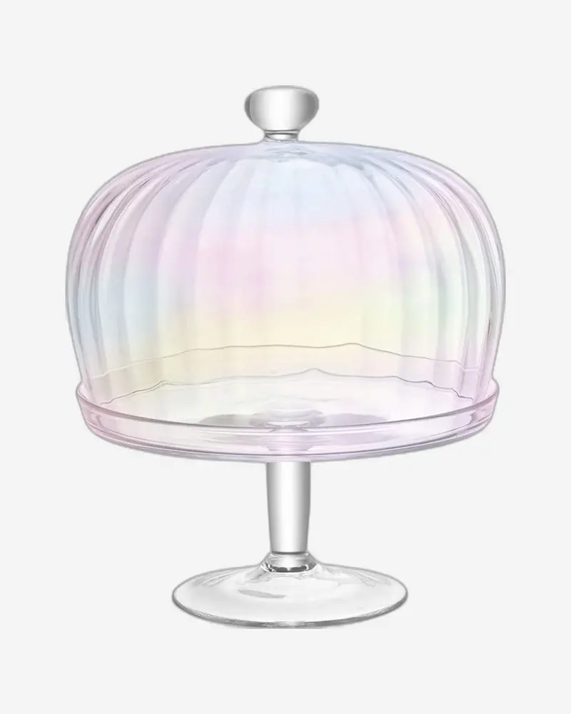 Mother-Of-Pearl Display Stand & Dome Set – 27Cm Base, 26Cm Dome, 31Cm Total Height 1