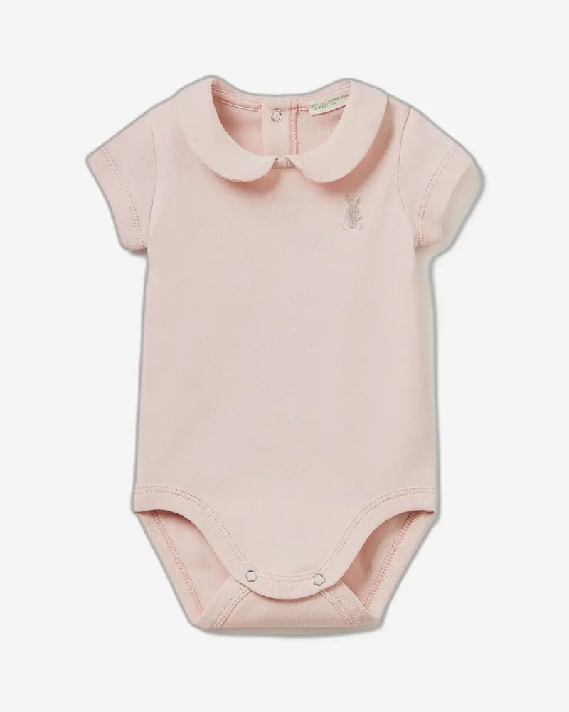 Organic Cotton Collared Onesie – Soft & Snug Babywear 1