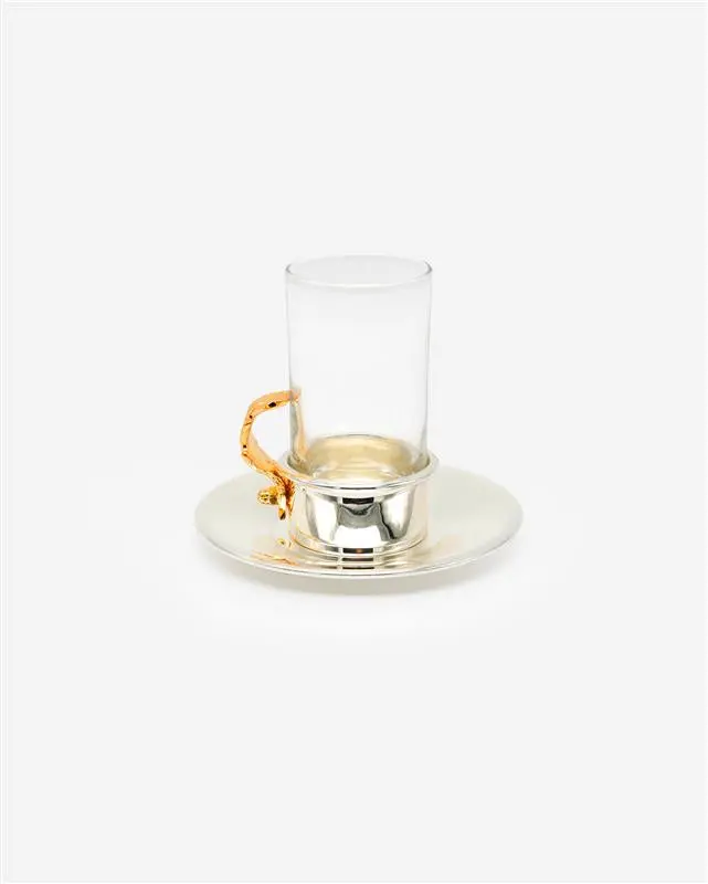 Pantazelos Gold-Plated Handle Tea Cup 1