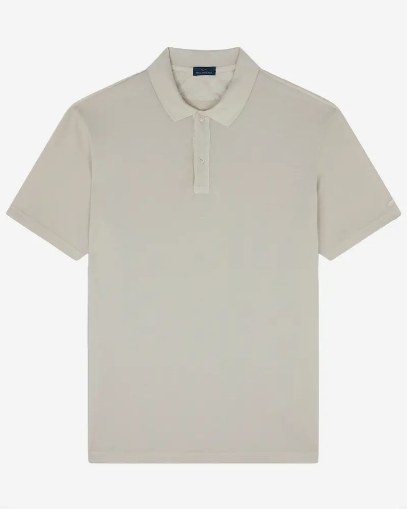 Paul & Shark Beige Piqué Cotton Polo Shirt 1
