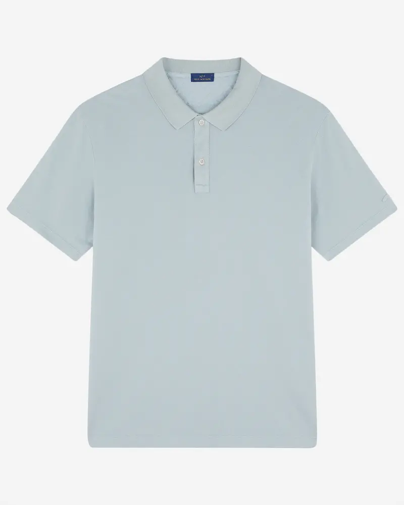 Paul & Shark Blue Water Piqué Cotton Polo Shirt 1