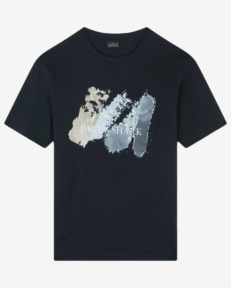Paul & Shark Classic Black Cotton T-Shirt 1