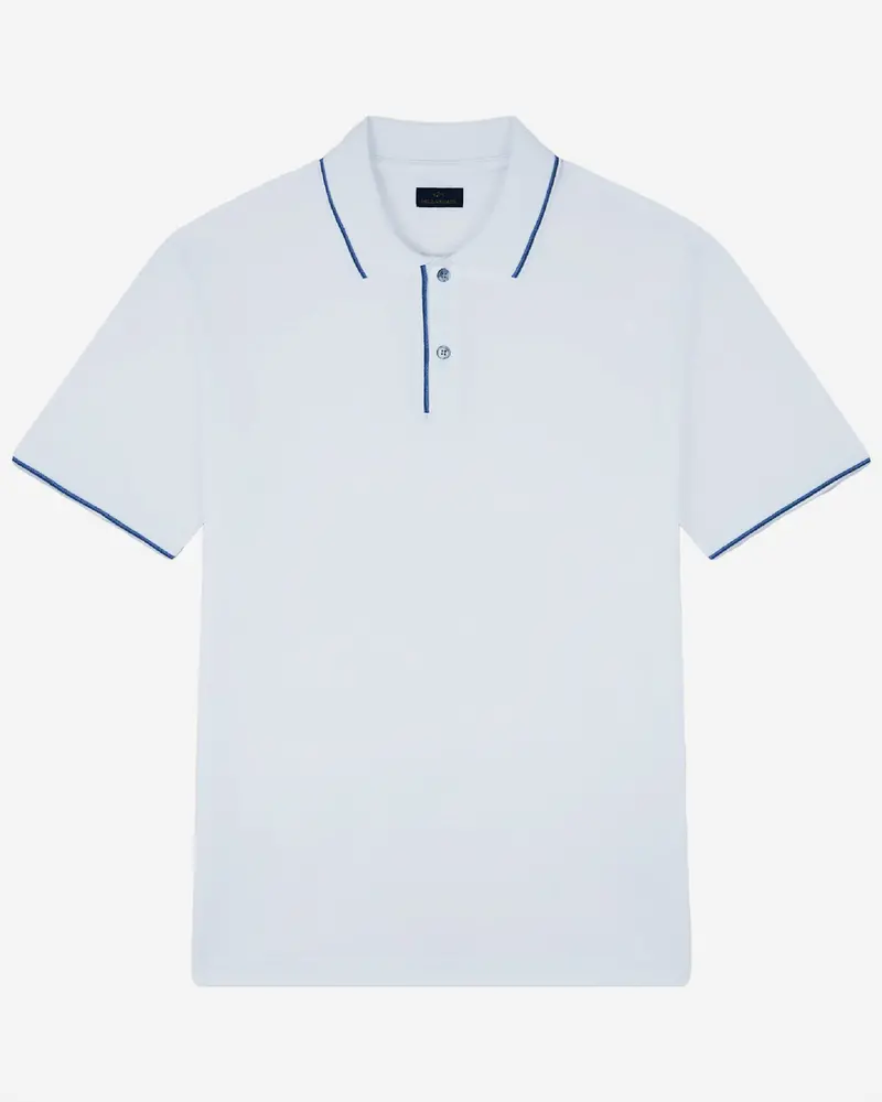 Paul & Shark Clean White Button-Front Cotton Polo Shirt 1