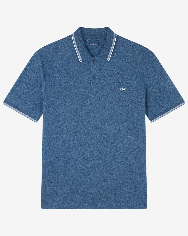 Paul & Shark Cotton Pique Texture Polo Shirt 1
