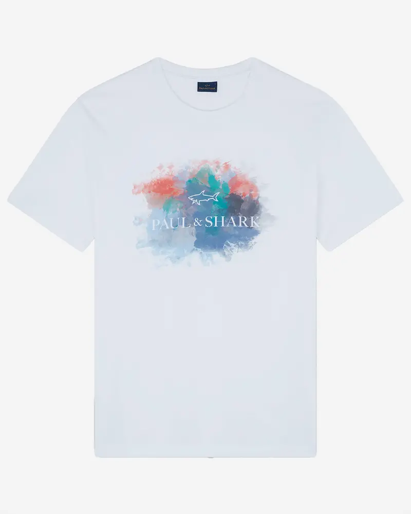 Paul & Shark Minimalist White Cotton T-Shirt 1