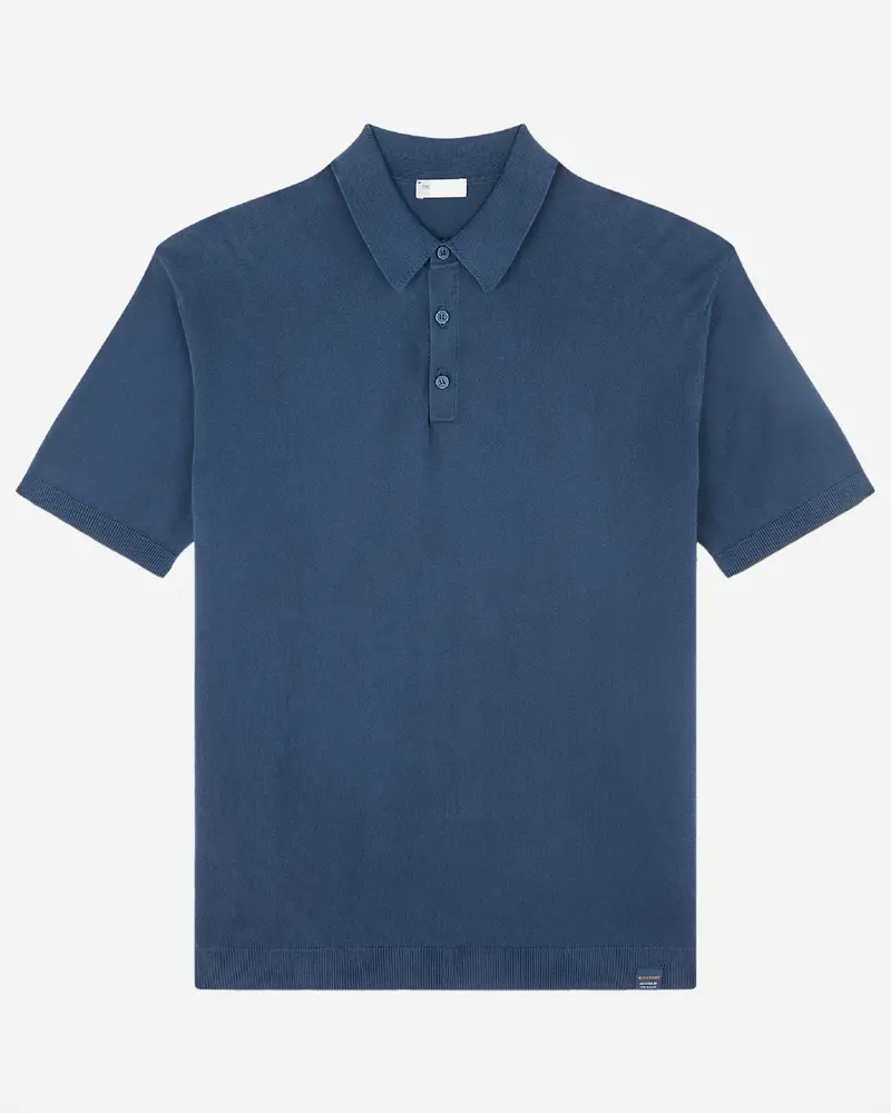 Paul & Shark Organic Blue Cotton Polo Shirt 1