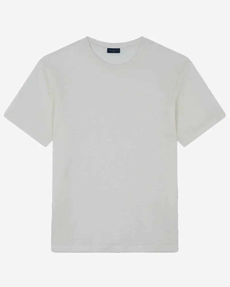Paul & Shark Tag Linen-Blend Jersey T-Shirt 1