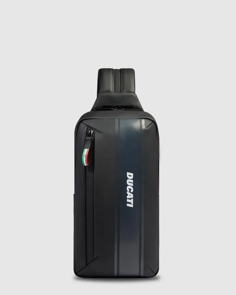 Piquadro Ducati Black Backpack For Ipad Mini And Laptop 1