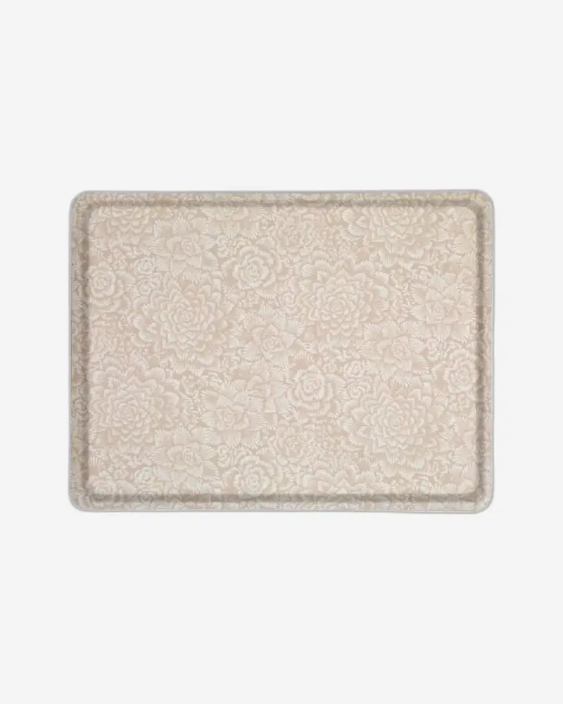 Platex Natural Floral Laminated Serving Tray 1