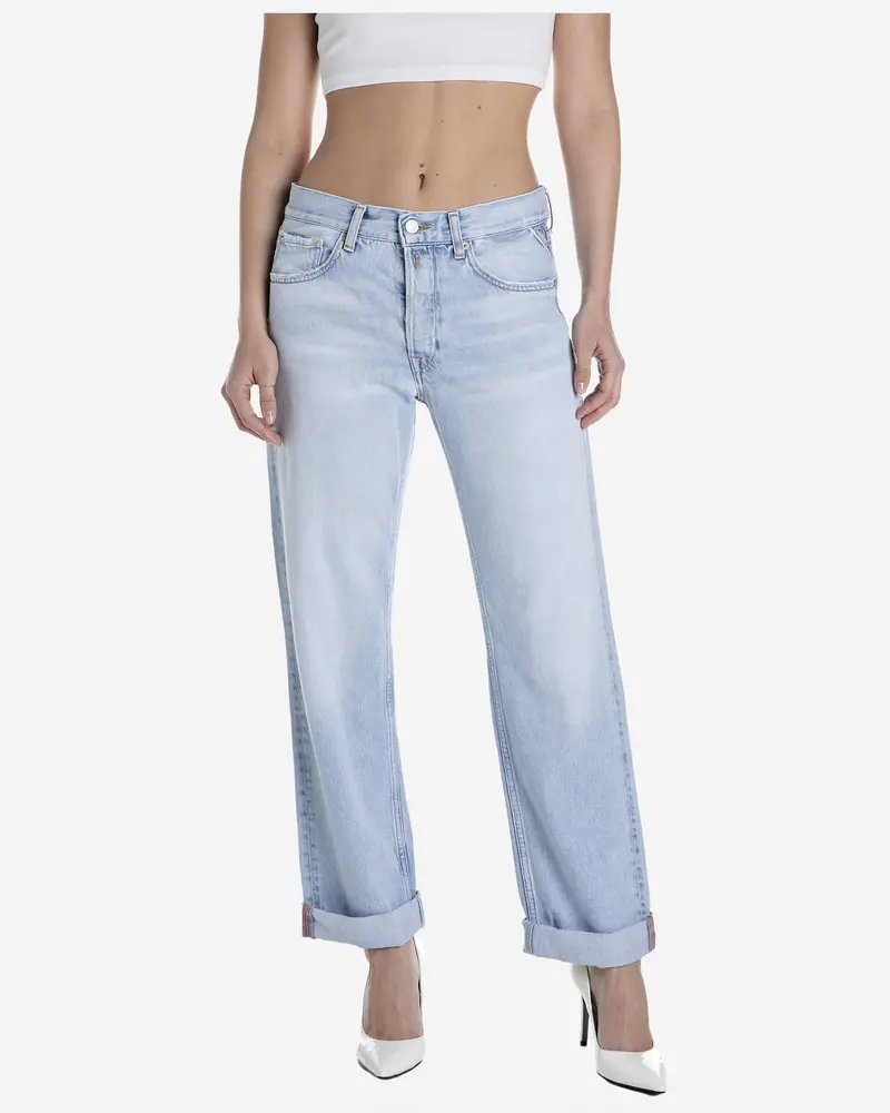 Replay Aubry Boy-Fit Jeans In Super Light Blue Denim 1