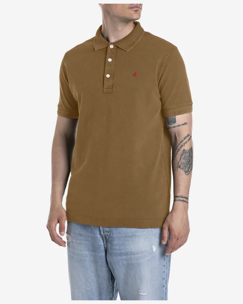 Replay Embroidered Cotton Polo Shirt 1