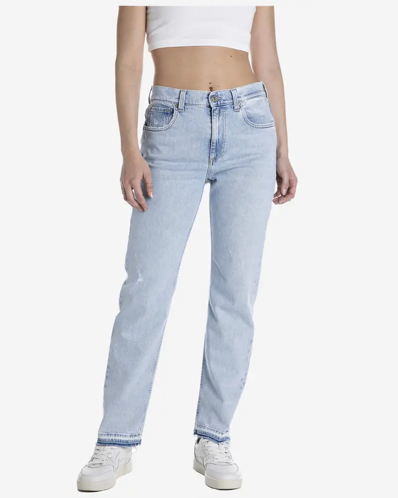 Replay Maijke Straight-Fit Mid-Rise Jeans 1