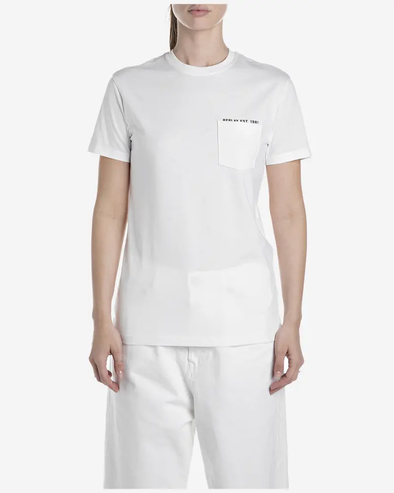 Replay Regular-Fit Cotton T-Shirt With Chest Pocket 1