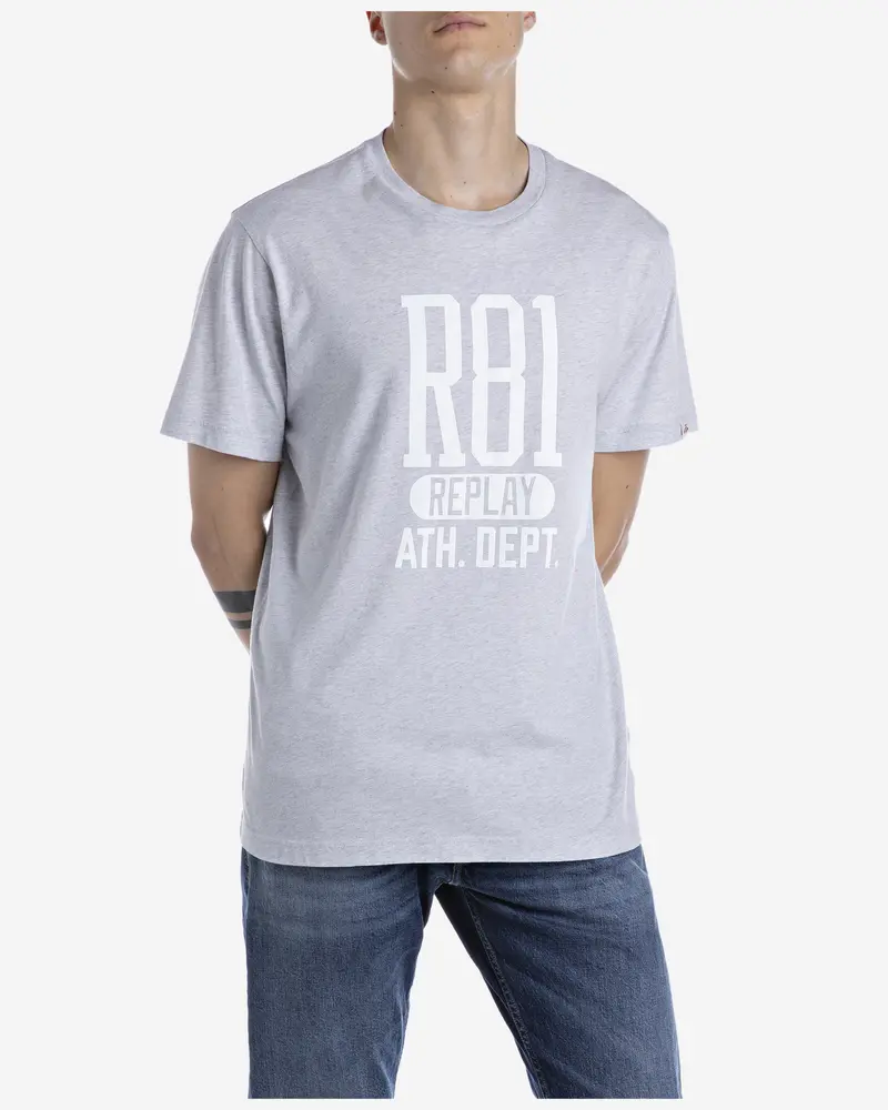 Replay Regular-Fit Lettering-Print Cotton T-Shirt 1