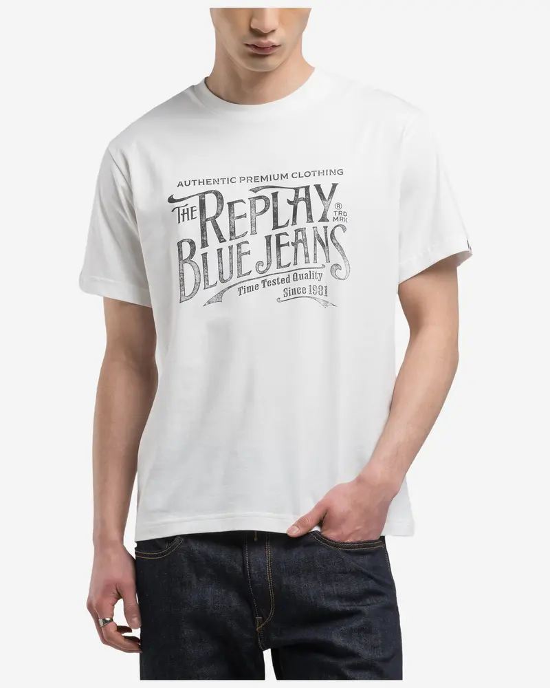 Replay Regular-Fit Printed Cotton T-Shirt 1